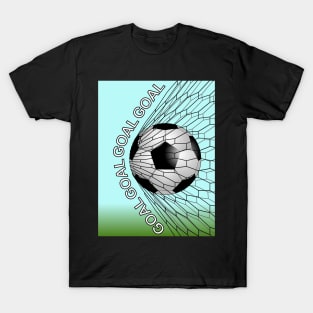 Soccer Ball In Goal Net T-Shirt